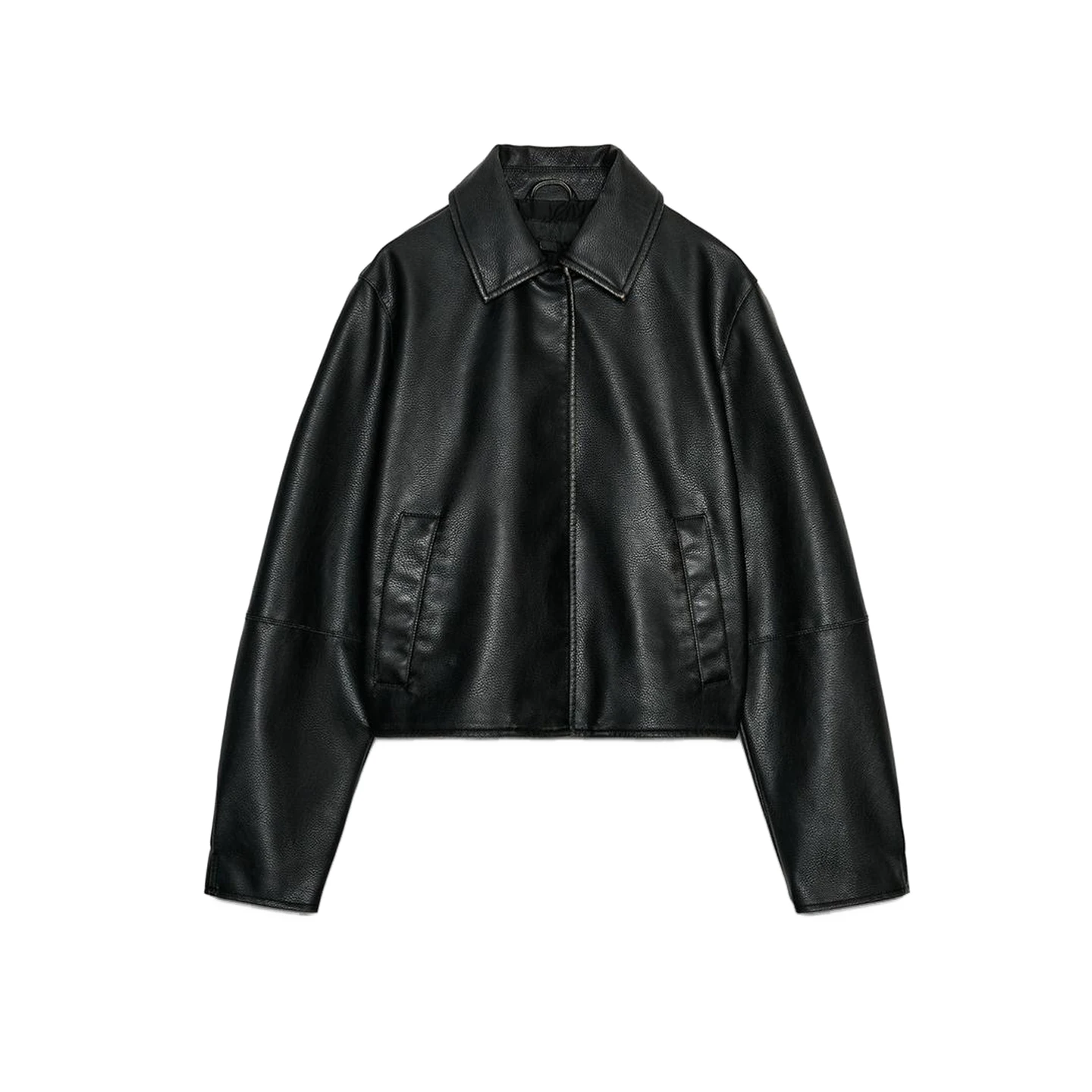 جديد الخريف المرأة دراجة نارية Sle ort Jaet ملابس خارجية طويلة Sve بولي Leather الجلود محاكاة غطاء طوق سستة إغلاق Casu...