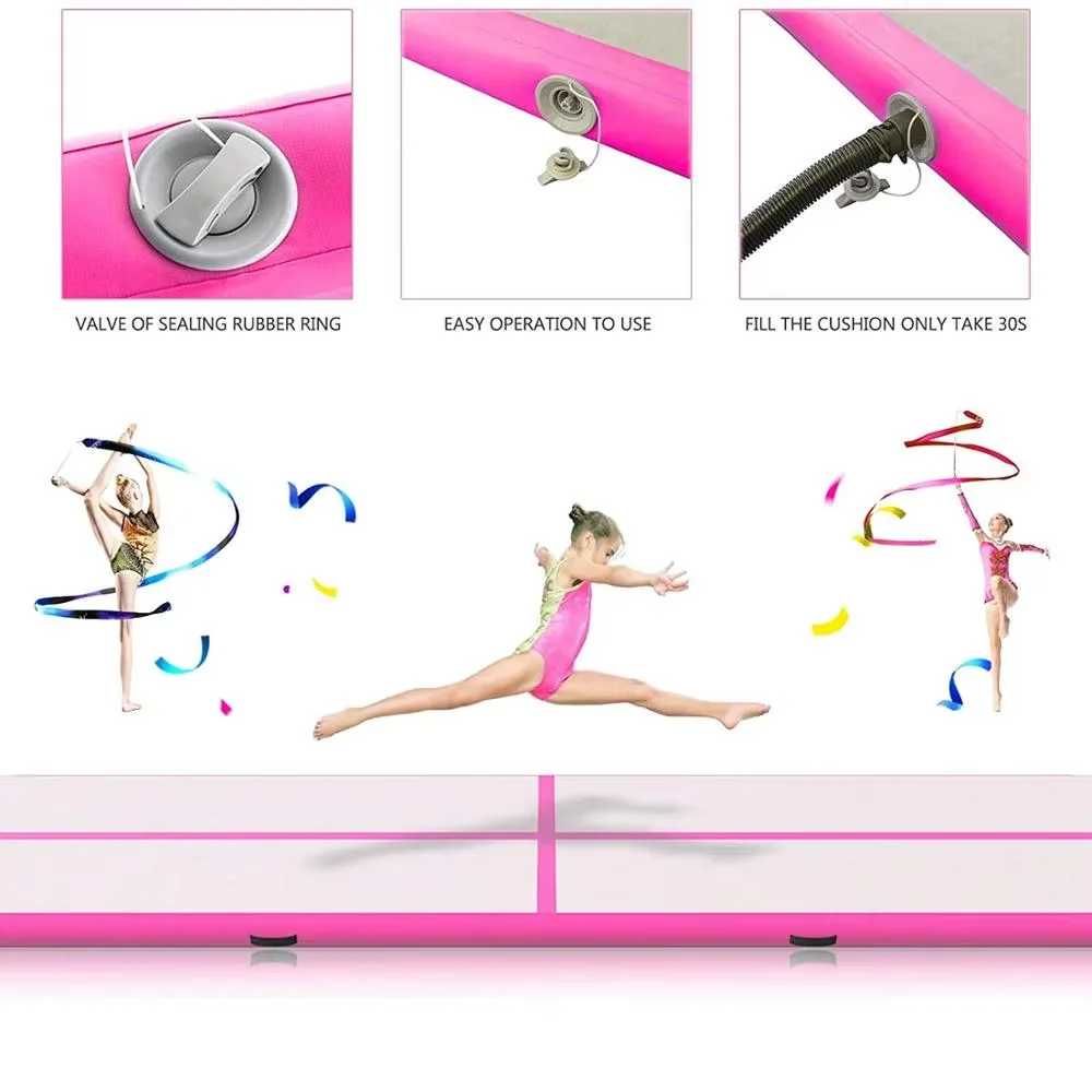Matelas de gymnastique gonflable de voie de 6m 7m 8m, utilisation au sol pour le Yoga, lutte