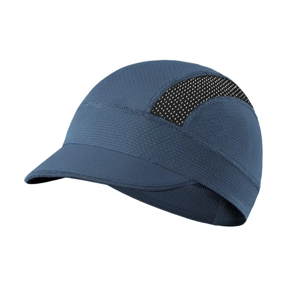 Breathable Mesh Cycling Caps Small Brim Thin Design Running Hat Sweat Absorption Polyester Material Quick Dry Hat Outdoor Sports