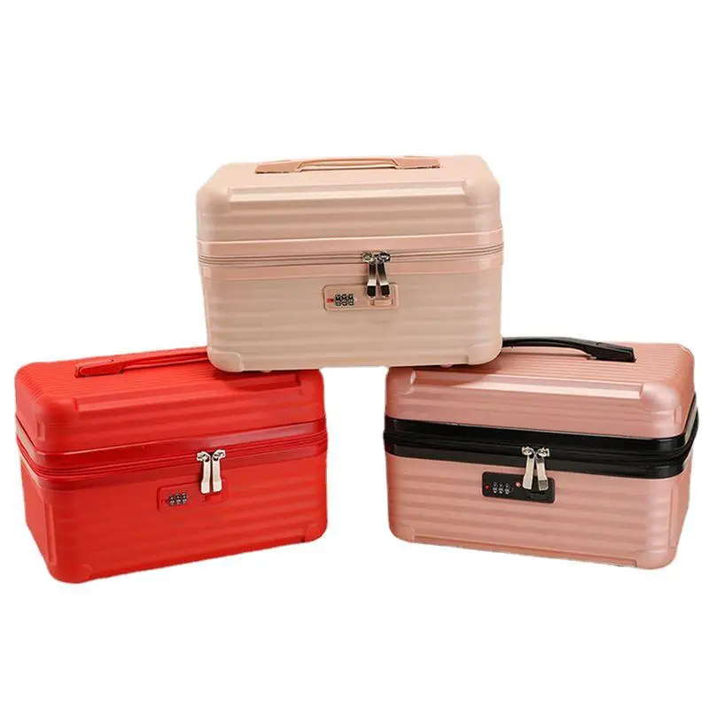 14/16 inch Lightweight Mini Travel Suitcase Cosmetic Box Waterproof Hand Luggage Organizer Makeup Case Portable Boarding Case