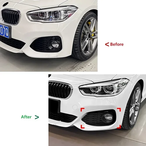 Imagen 2 del producto Para Bmw Serie 1 F20 F21 Sport LCI 2015-2019 BMW 118i 120i 125i parachoques delantero de coche luz antiniebla lateral rejilla Canard alerón divisor