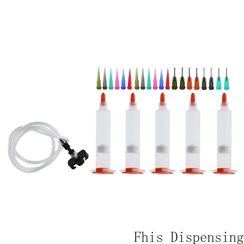 

Aluminum Adapter Liquid Dispenser Solder Paste Adhesive Glue Syringe Dispensing Cones Package 10cc 30cc 55cc