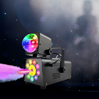500W Fog Machine with Light Effect Smoke Machine Automatic LED Light Disco Ball with Wireless Remote Control 25.5*12.5*11.5cm