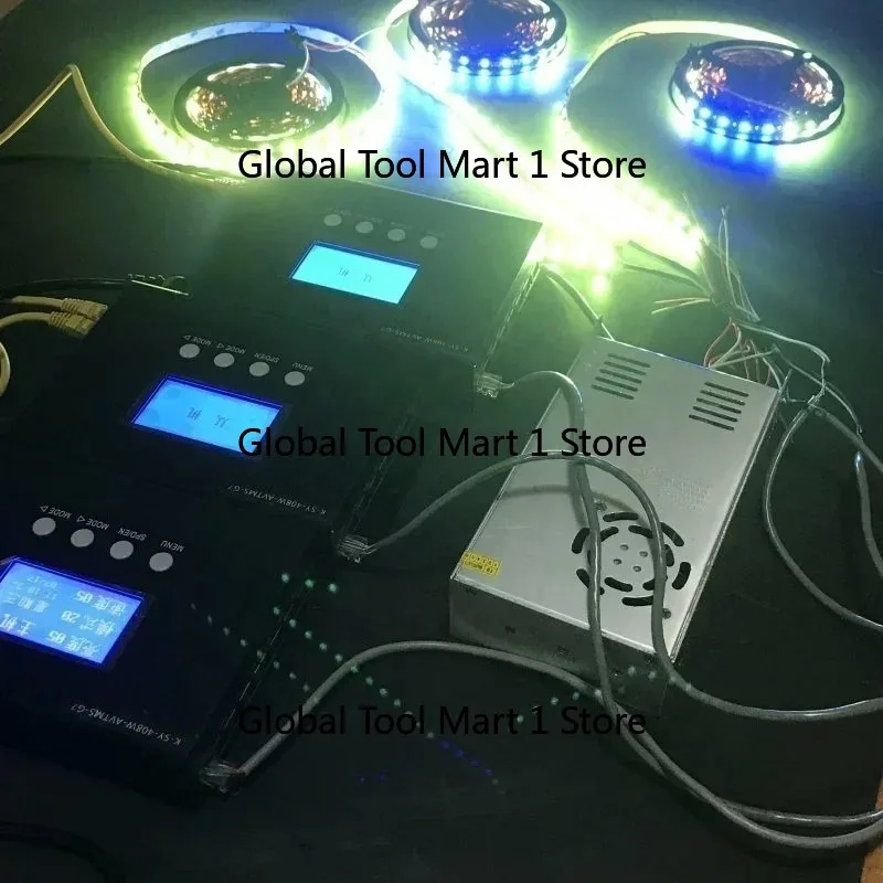 cross-border output over 10,000 dots support led pixel light time tunnel controller with voice and music control function,UCS512