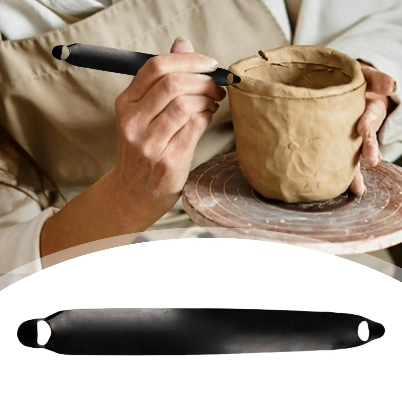 Trimming Tool Sturdy Steel Solid Comfortable Grip Pottery Modeling Tool Kit