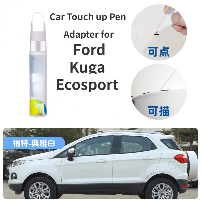 Car Touch up Pen Adapter for Ford Kuga Ecosport Car Paint Fixer Elegant White Red Phantom Gray Scratch Repair Car Paint Mark