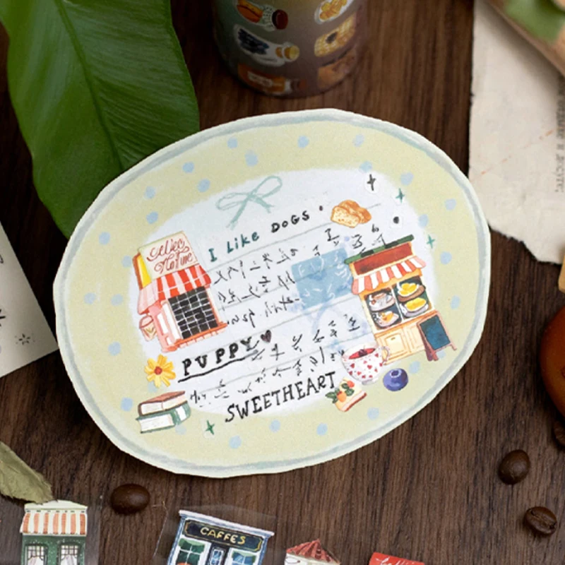 Mr Paper 2Rolls/bag Little Everyday Series Die Cut Tape Cute Mini Element Stickers DIY Handbook Diary Notebook