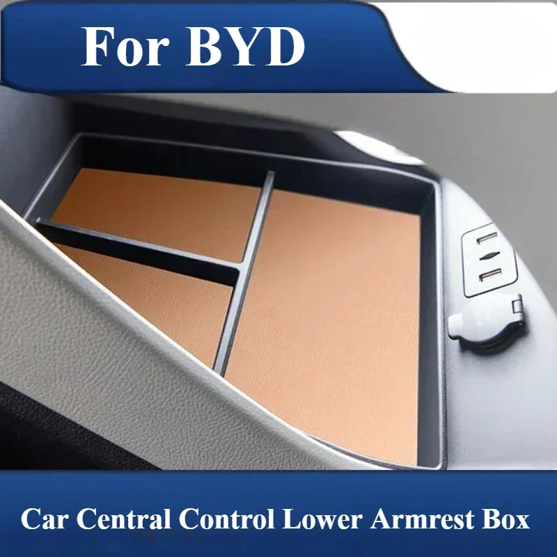 For BYD SONG PRO DMI 2020-2024 Car Central Control Lower Armrest Box Storage Box Partition Layer Storage Car Interior Supplies