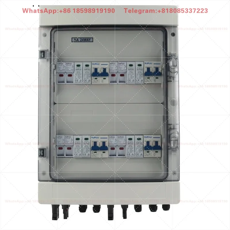 4 String 600V 4 in 4 Out 25A PV Combiner Box for off Grid Solar Energy System Photovoltaic Array Solar