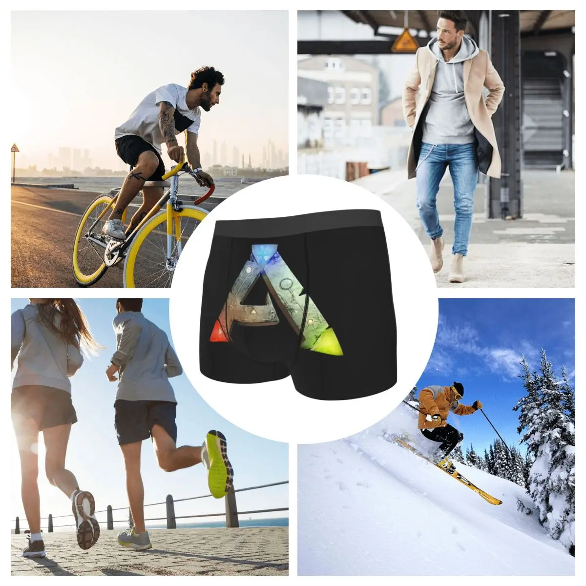 Трусы-боксеры, шорты ARK Survival Evolved, трусики с логотипом, мужское вентилируемое нижнее белье для мужчин, подарки бойфренду