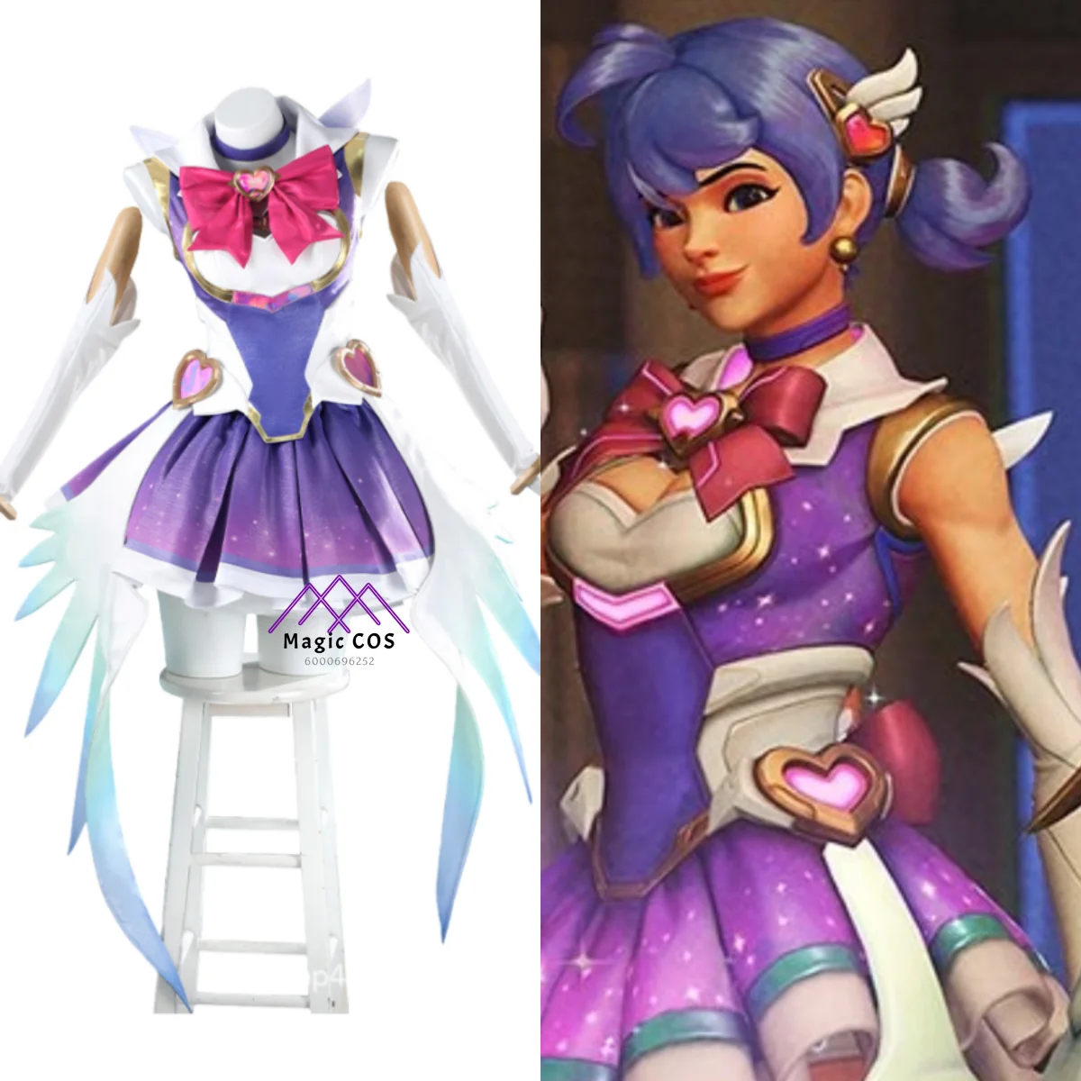 

New Arrival Game Cosplay Costume Anime Kiriko Role Playing Clothes High Quality Fashion Dress for Women ComicCon Halloween Party