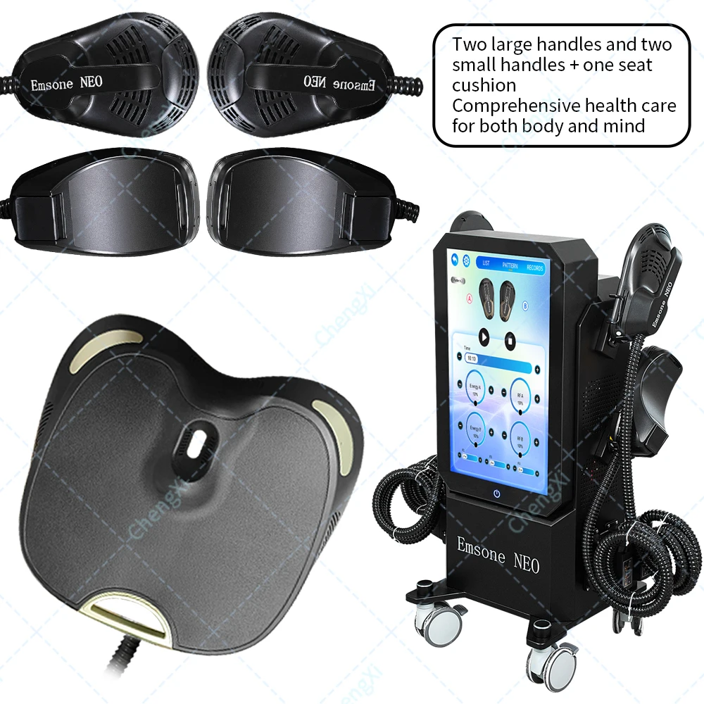 

Vertical large screen EMSone NEO 4handle Ems RF slimming electromagnetic RF Ems fat burner body shaping machine, factory direct