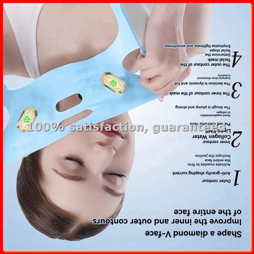

EMS Pulse Face Slimming Device Firming and Lifting V-Shaped Face Bandage Beauty Device EMS Lifting Machine-A63M