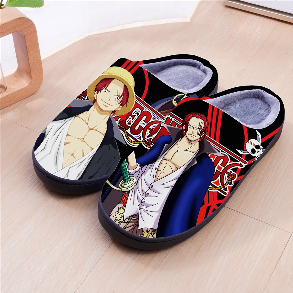 Winter Warm Slippers Anime ONE PIECE Boa·Hancock Cosplay Cute Cartoon Shoes For Men Women Boy Girl Slippers Halloween Gift