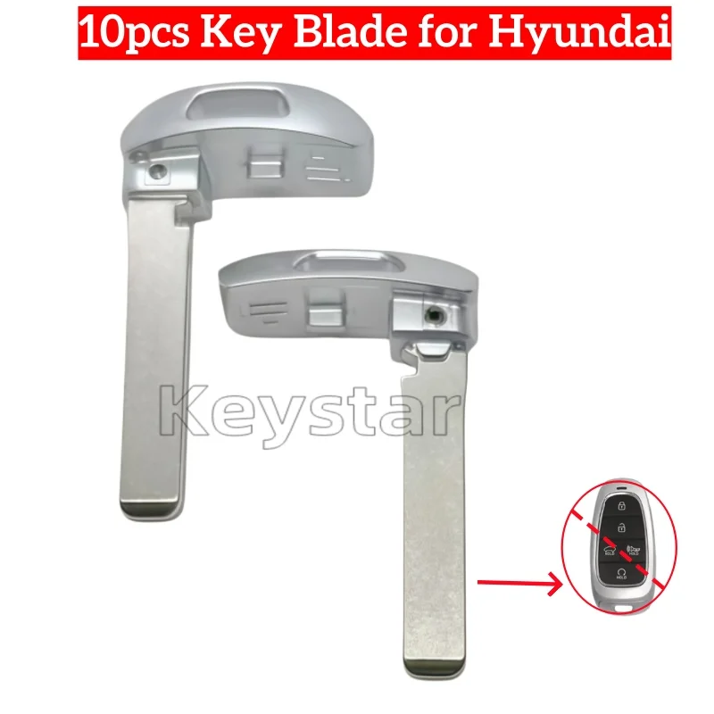 

10pcs/bag HU134 Car Smart Key Blade Keyless Fob Emergency Key Blank Key Smart Key Blade for Kia Hundai Santa Fe 2020+ Smart Key