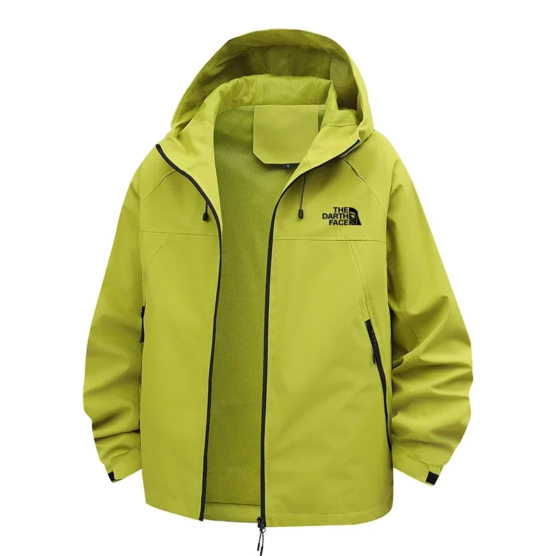 Men's Spring Autumn Casual Cycling Jacket Outdoor Fashionable Windproof Waterproof Printed Coat High Quality Breathable Menswear