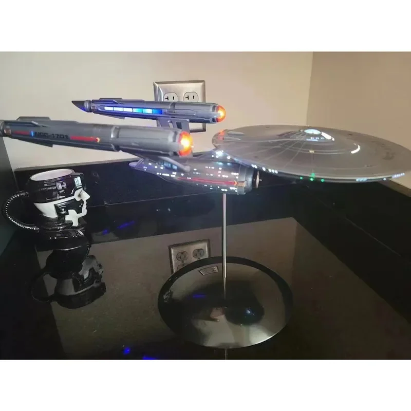 Imagem -04 - Metal Aircraft Replica Star Treks Enterprise Model Starship Artesanato Ornamento Colecionável Toy Gift 1:1000