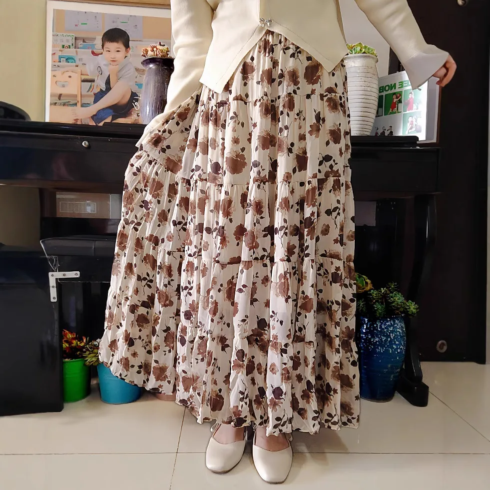 

Gidyq coreano feminino malha saia moda gancho flor solta midi saia элегантный женский повседневный nei jogos saias verão novo