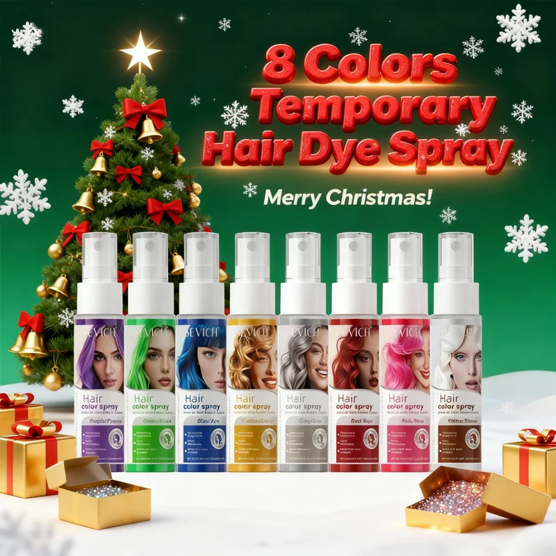 Disposable Hair Colors Spray Temporary Hair Dye Cream Instant DIY Hair Styling Spray Natural Plant Hair Dye Tools Christmas Gift