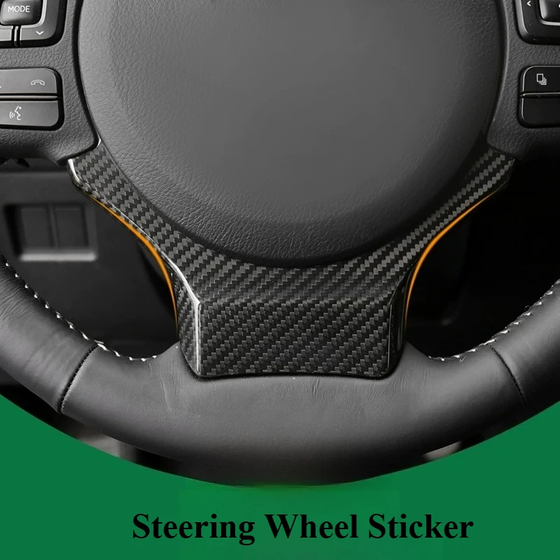 For Lexus NX/RC/RCF/CT Carbon Fiber Steering Wheel Trim Cover Custom Precise Fit Easy Install Durable Interior Mod Accessories