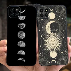 =For Samsung Galaxy A22 5G Case Samsung Galaxy A22s A22 5G SM-A226B Fashion Moon Design Soft Silicone Phone Back Cover