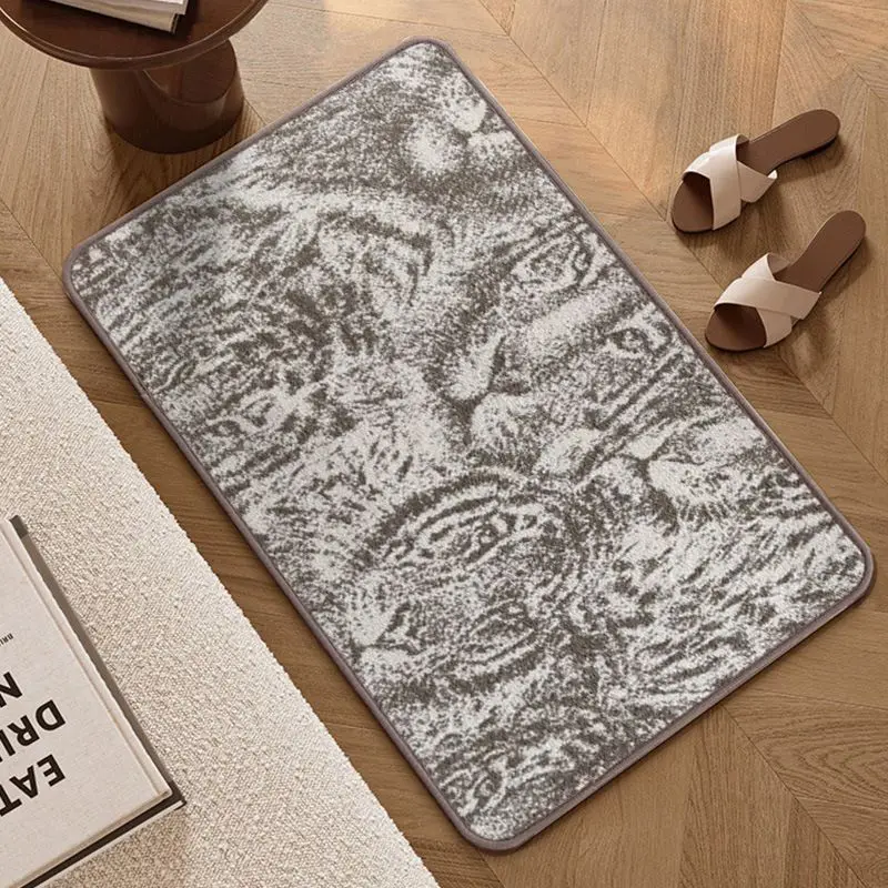 VIKAMA Modern Pattern Floor Mat Non Slip Abstract Geometric Animal Print Doormat Decor Rug Bathroom Entryway Home Porch Patio