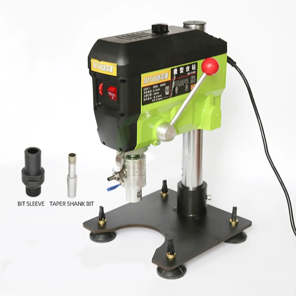 Simple Glass Small Drilling Machine 680w Variable Speed Ceramic Stone Glass Drilling Machine 4-115mm Hole Opening Machine