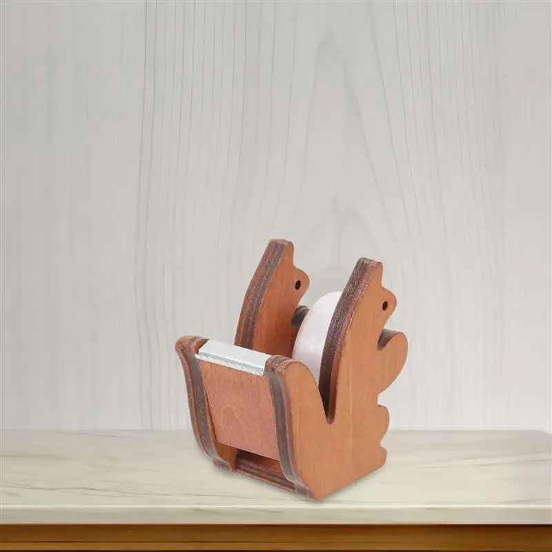 Imagem -04 - Pequena Mesa Tape Holder Esquilo Tape Holder Office Tape Dispenser Ferramenta de Corte Material Escolar