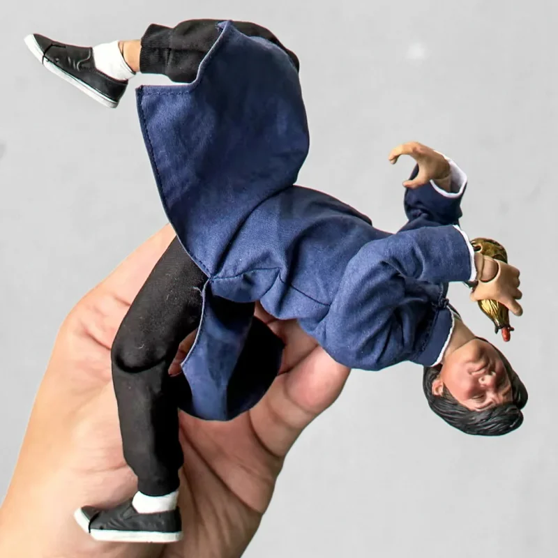 جبل ستوديو جاكي تشان عمل الشكل في حالة سكر ماستر سلسلة الأصلي تحصيل القماش ثوب الصينية الكونغفو المنقولة لعبة مجسمة