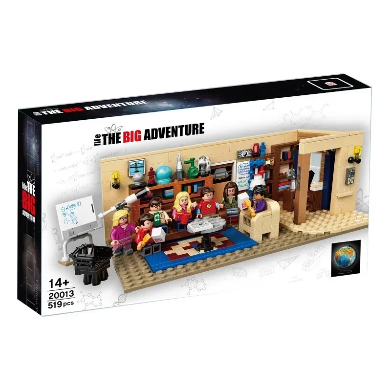 Friends Apartment The Big Bang Theory and Central Perk 1228Pcs Ideas Model Building Blocks Bricks Toys 21302 21319