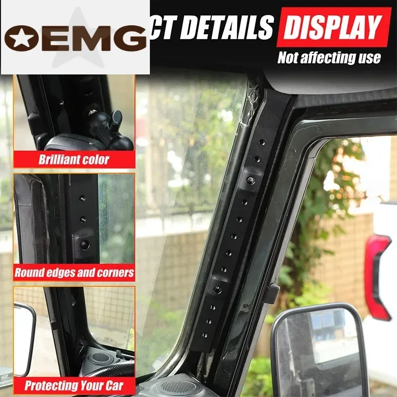 For Land Rover Defender 110 2004-2018 Aluminum Alloy Car Interior A-pillar Expansion Base Decorative Strip Car Accessories