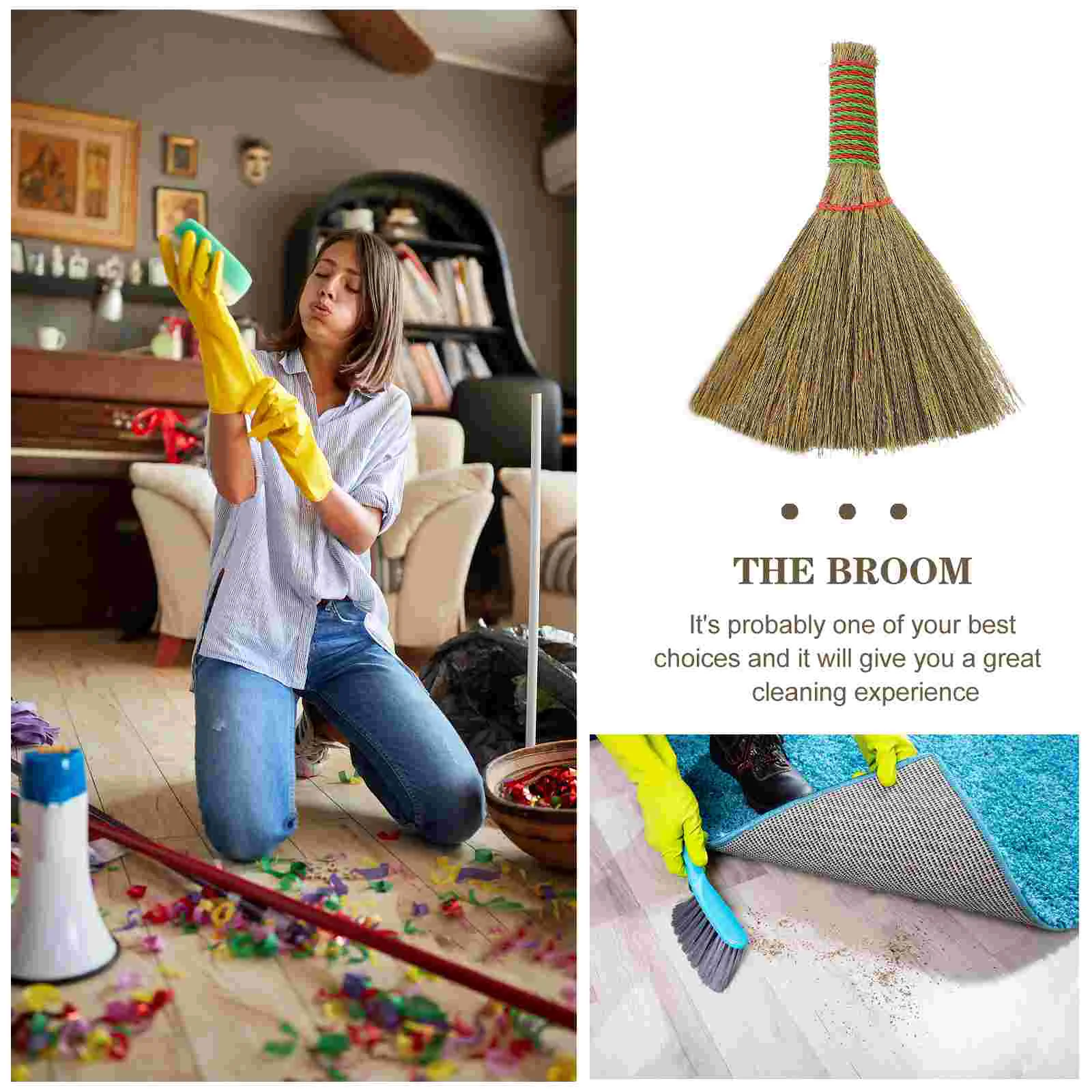 2 Pcs Dusting Brush Broom Kitchen Cleaning Home Small Whisk Corn Hand Desktop Child