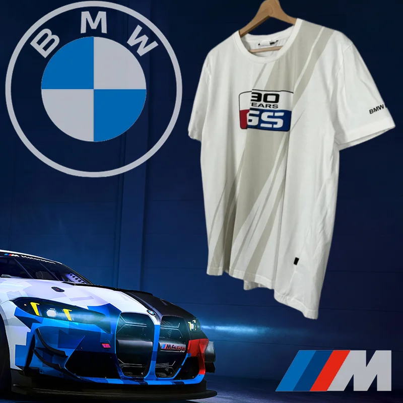 

2025 New BMW Men's Quick-drying T-shirt High-end Luxury Car Brand Short-sleeved Retro Casual Sports Off-road Motorcycle Top