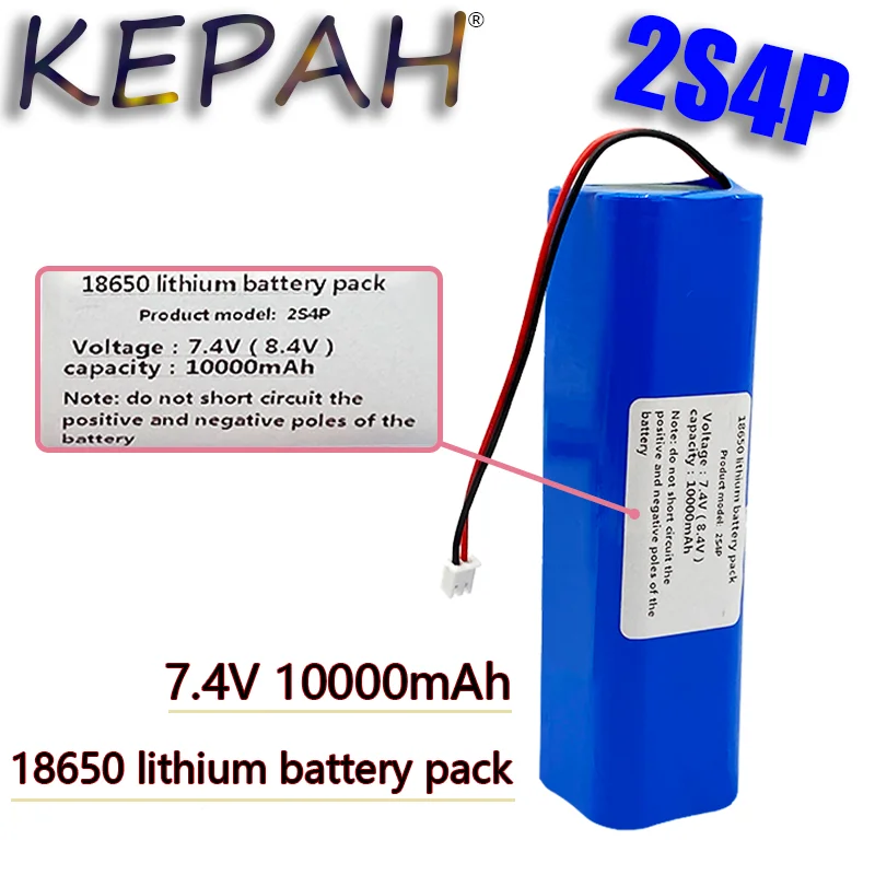 VICTPOWER 7.4V 8.4V 10.0Ah 2S4P Rechargeable 18650 lithium ion battery pack for ebike 1PCS 7.4V 10000mAh