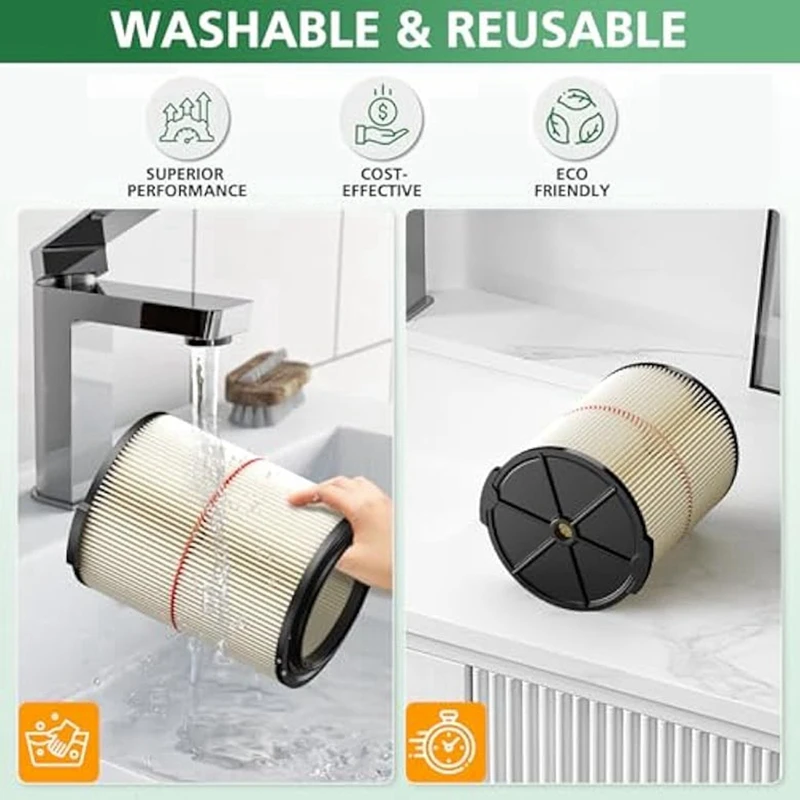 【เค้กร้อน】ตัวกรองทดแทนสําหรับช่างฝีมือ CMXEVBE17590 Wet Dry Vac สําหรับเครื่องดูดฝุ่นร้าน 5 ถึง 20 แกลลอน ตอนที่ 9-38754