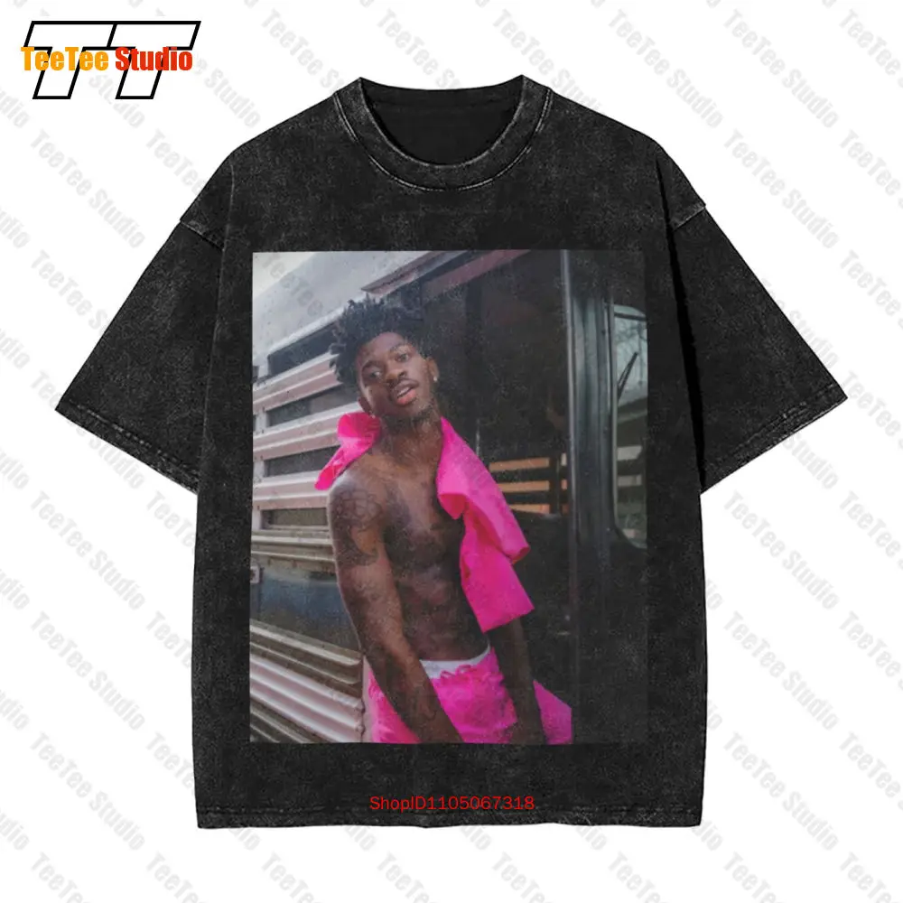 تي شيرت Lil Nas X Jack Harlow Industry Baby Vintage كبير الحجم KW2Z #1