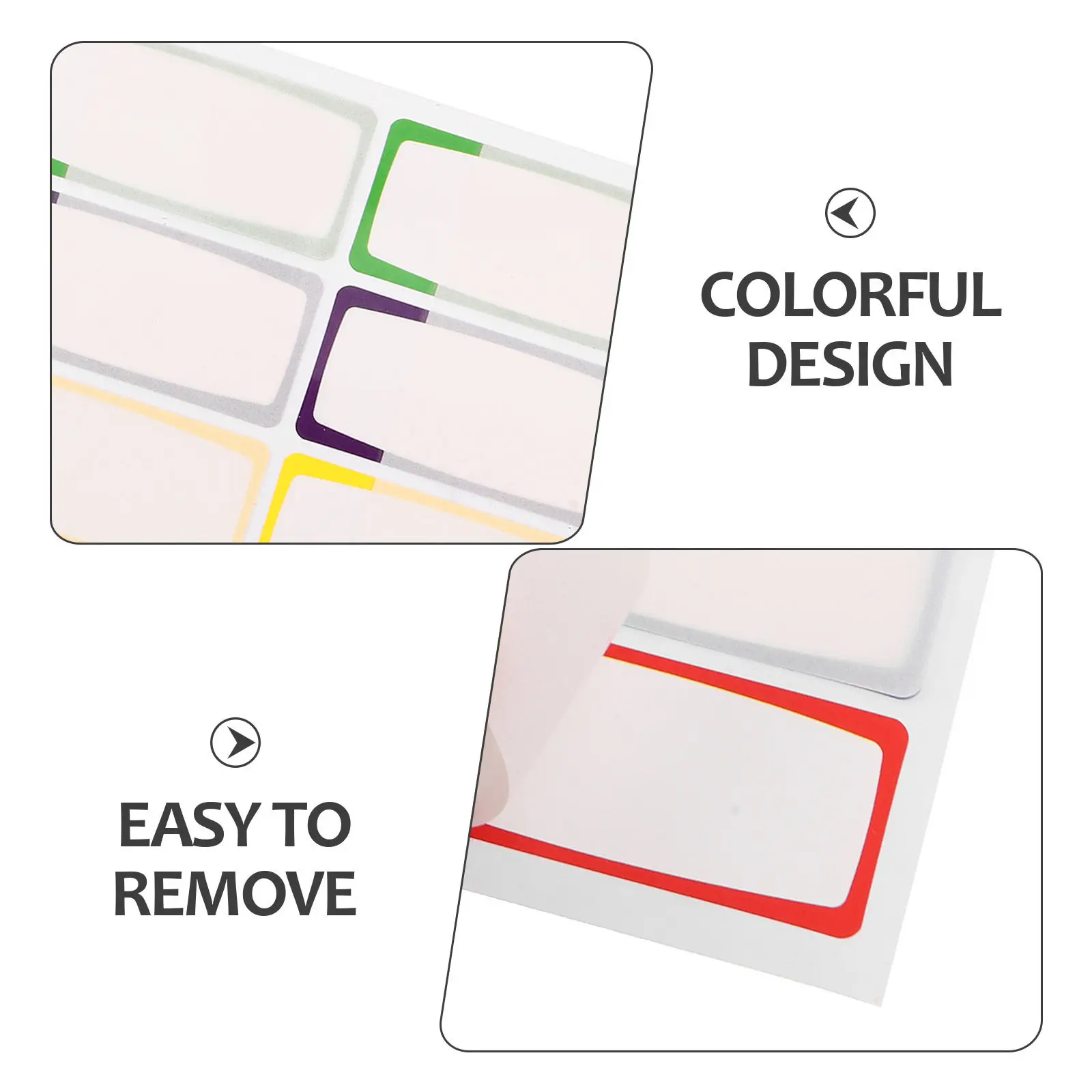 30Sheets Creative Name Labels Waterproof Removable Self Adhesive Student Bottle Tags for School Supplies Classroom