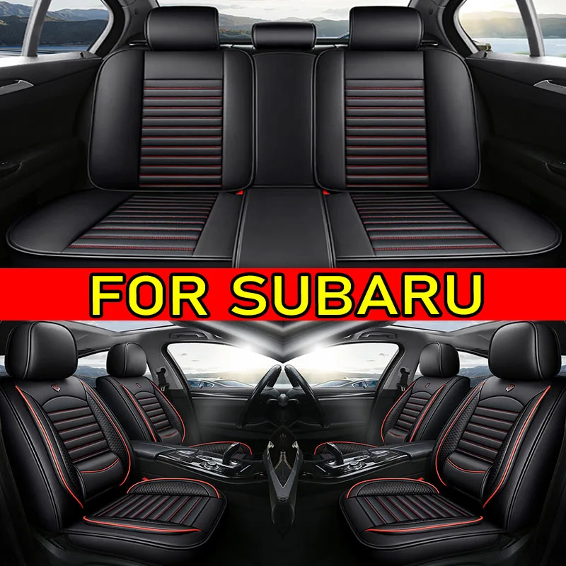 

Чехол на автомобильное сиденье SUBARU, водонепроницаемый, износостойкий, из искусственной кожи, мягкий и удобный, полностью обернутый чехол на сиденье