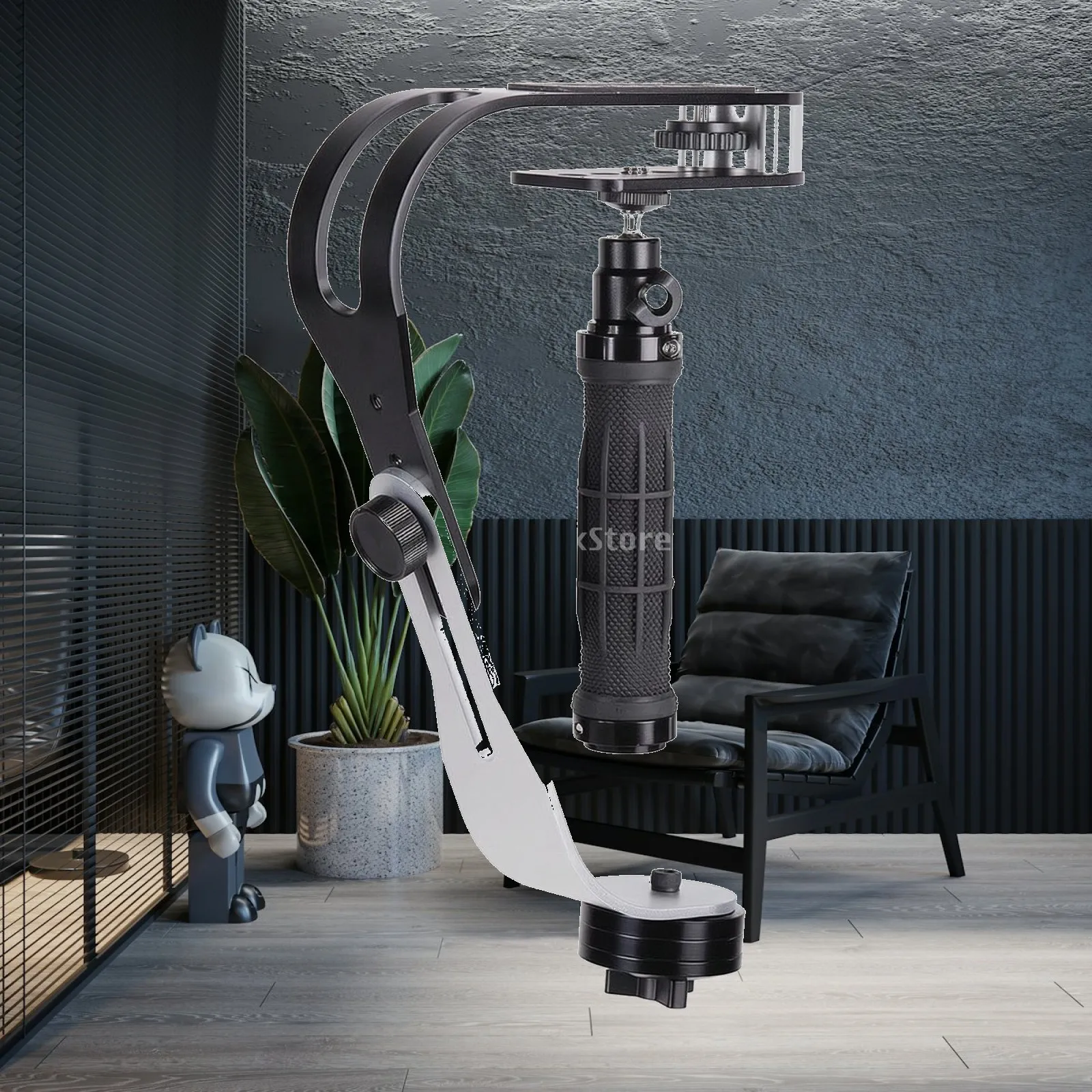 Bow-Shaped Handheld Camera Stabilizer Vibration Reducing Aluminum-Alloy Camera