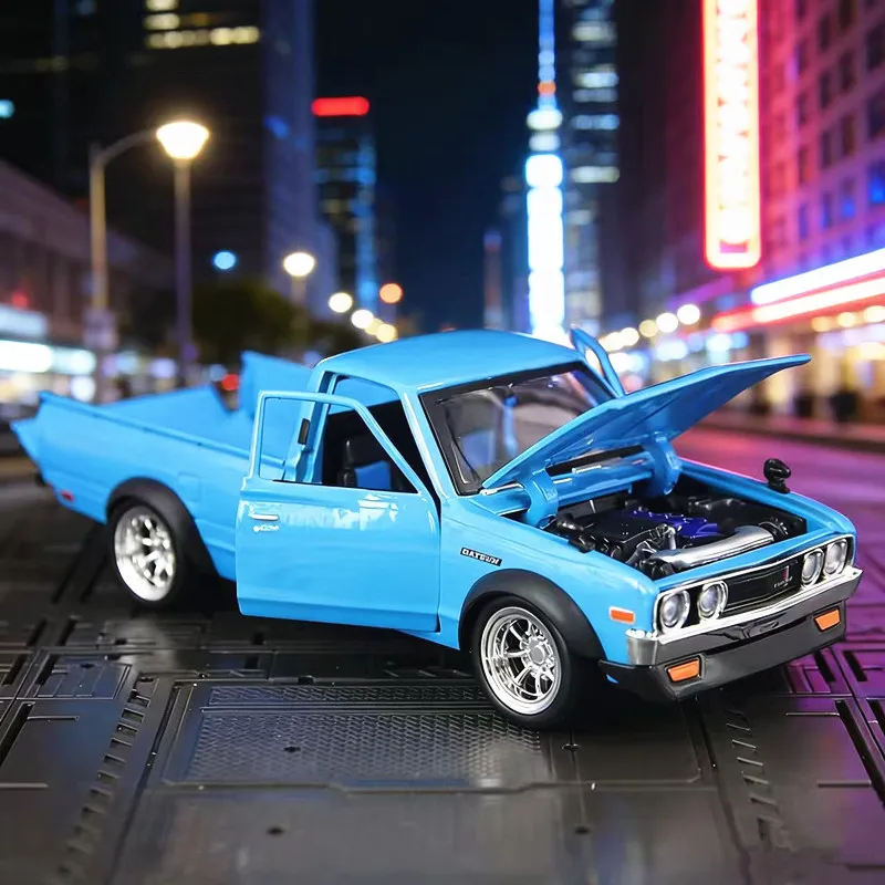 

Maisto 1:24 Datsun 620 Pick-up 1973 Высококачественная модель автомобиля из сплава, коллекционная машинка, миниатюрная масштабная модель для детей