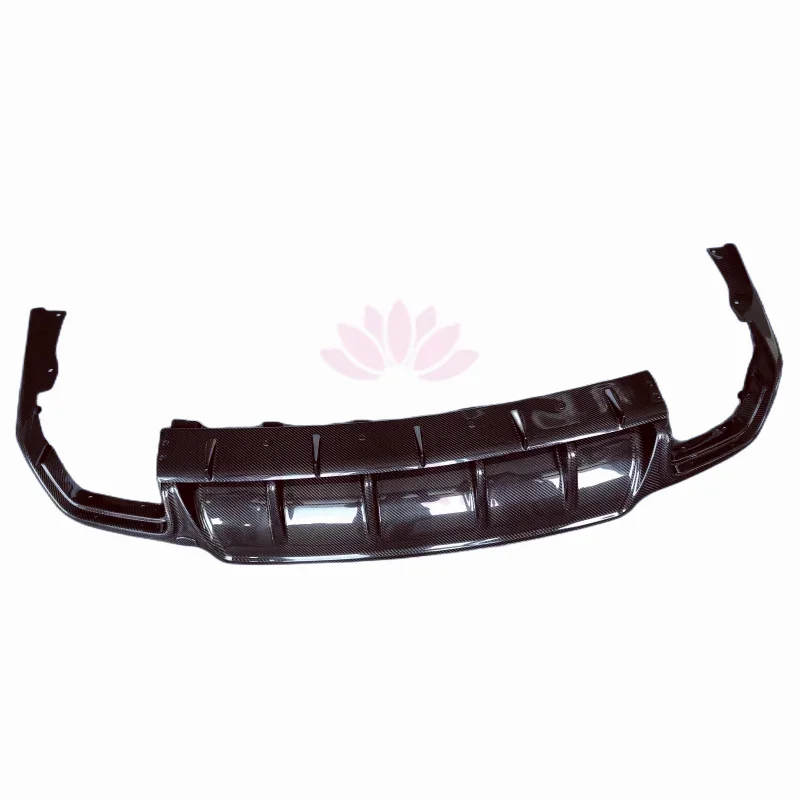 M style carbon fiber rear bumper lip rear diffuser body kit for Masarati Levante