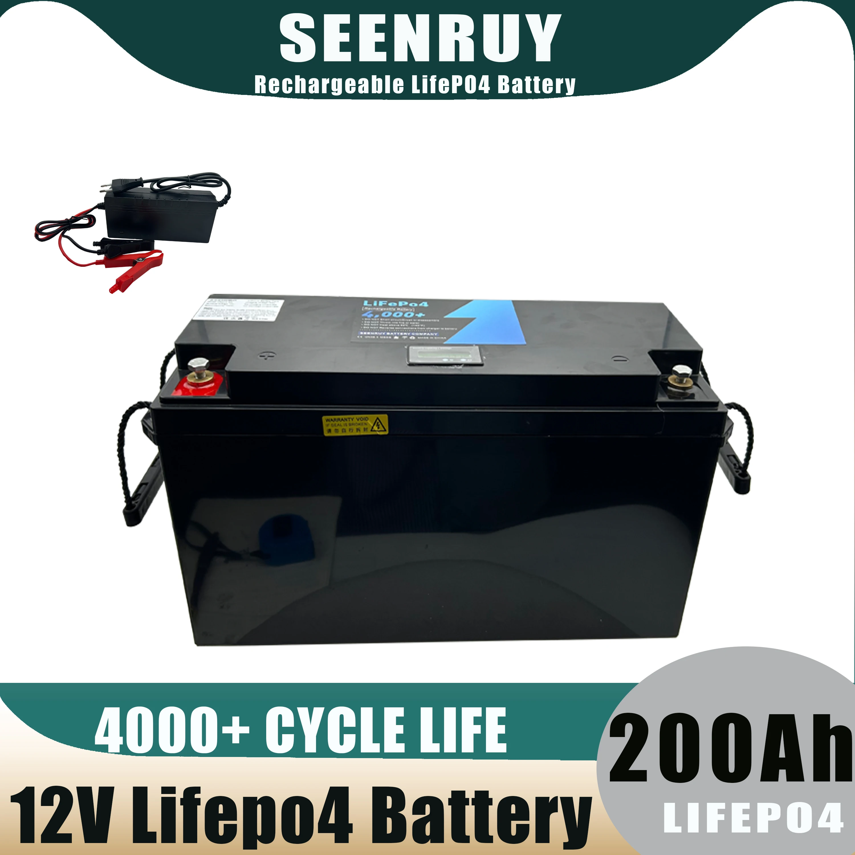 

12v 200ah LifePO4 Battery Pack with BMS 150A for Golf Car Lithium Iron Phosphate Battery