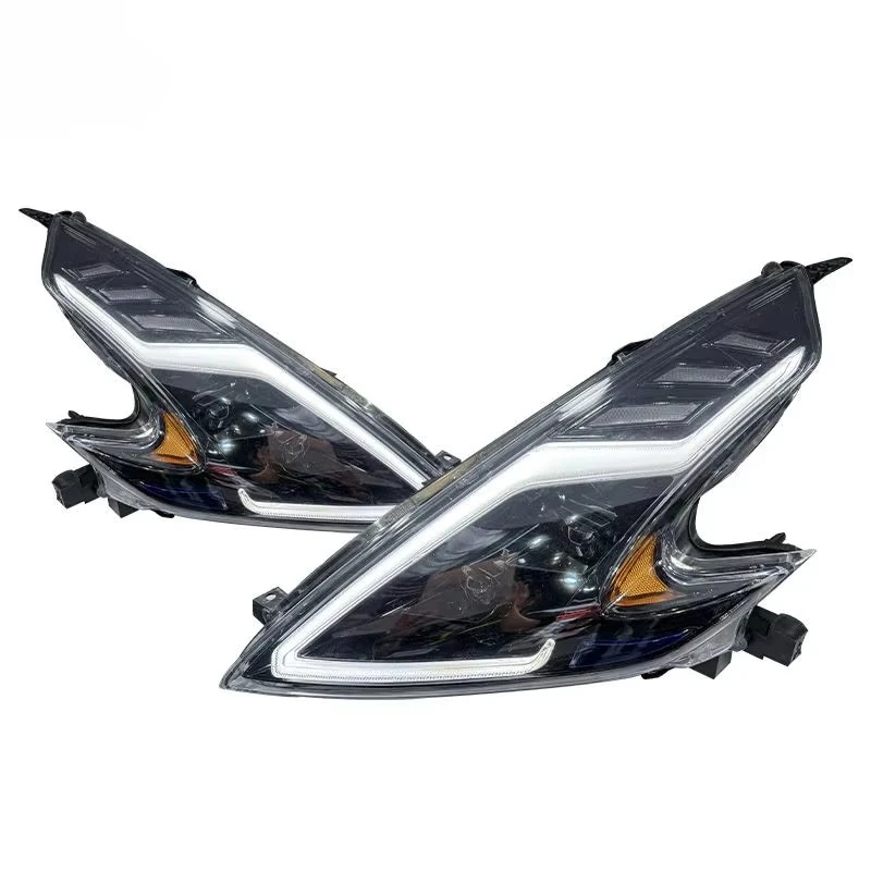 

Светодиодные фары для 370Z 2008-2021 Fairlady Z Z34: Модифицированный комплект фар для тюнинга автомобиля, установка Plug and Play