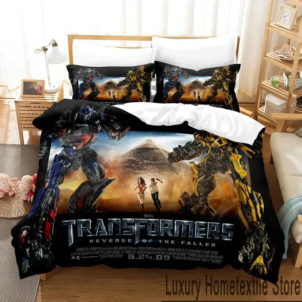 3D Print Tran Formers Bedding Set Boys Girls Twin Queen King Size Duvet Cover Pillowcase Bed boys Adult Home Textileextile