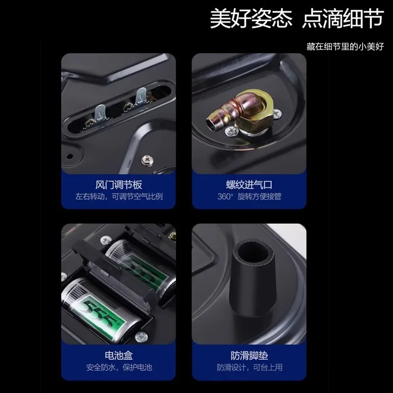 เตาแก๊สหัวเตาคู่ประสิทธิภาพสูงสำหรับบ้านฝังแก๊สธรรมชาติ/LPG ทำอาหาร AB