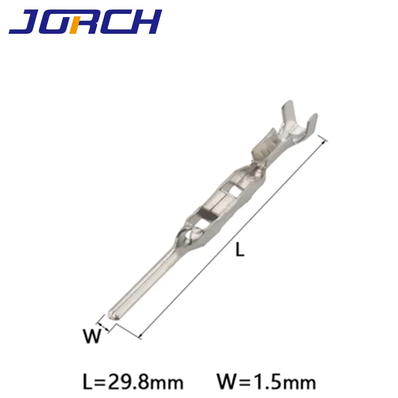 50pcs 1.5mm automotive crimping wire terminal brass tinned male pins of fci 211cc2s1120/211cc2s1160p