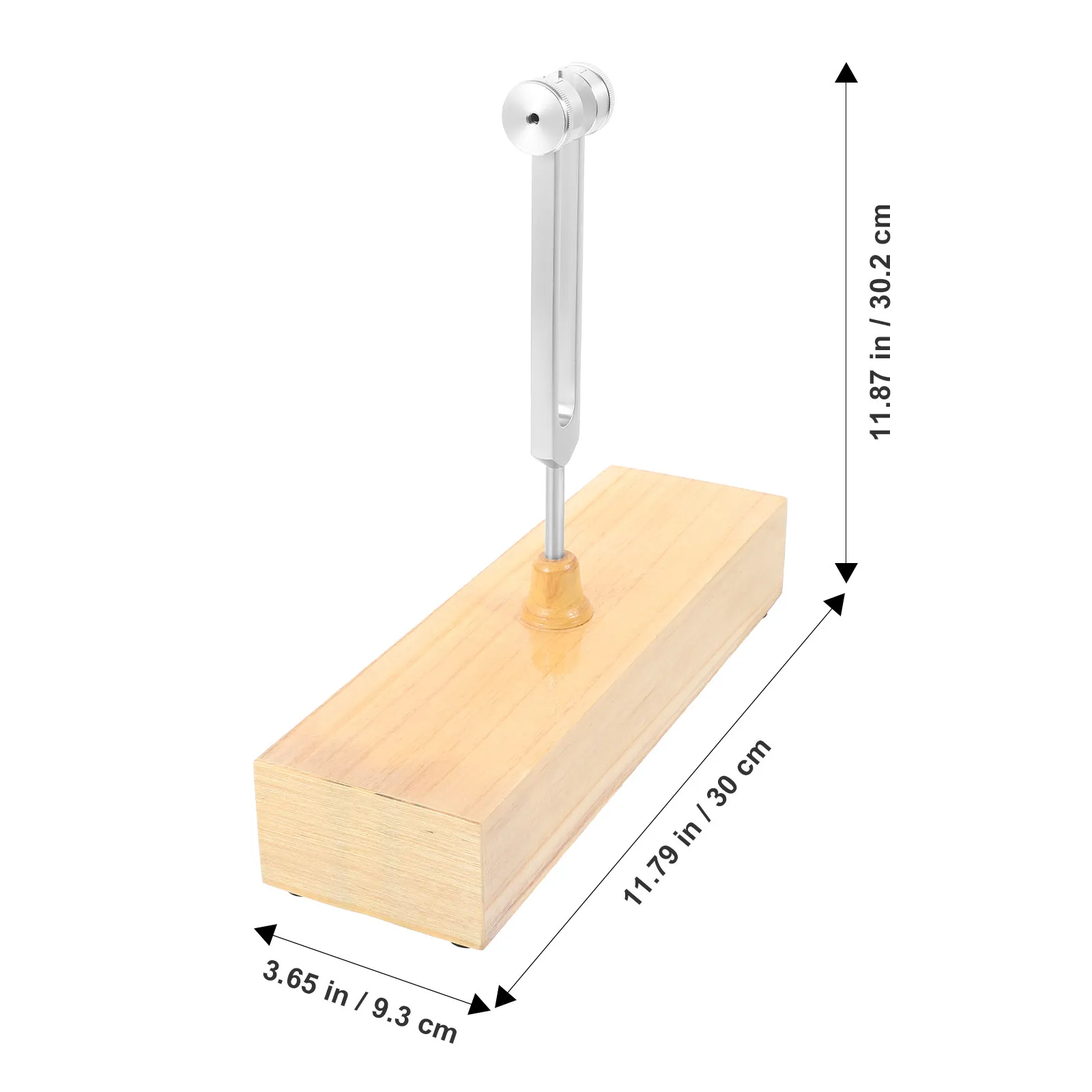 1Set Tuning Fork Sound Box Aluminum Alloy Wooden Meditation Relaxation Focus Healing Instrument Hammer Mallet Acoustic Balance