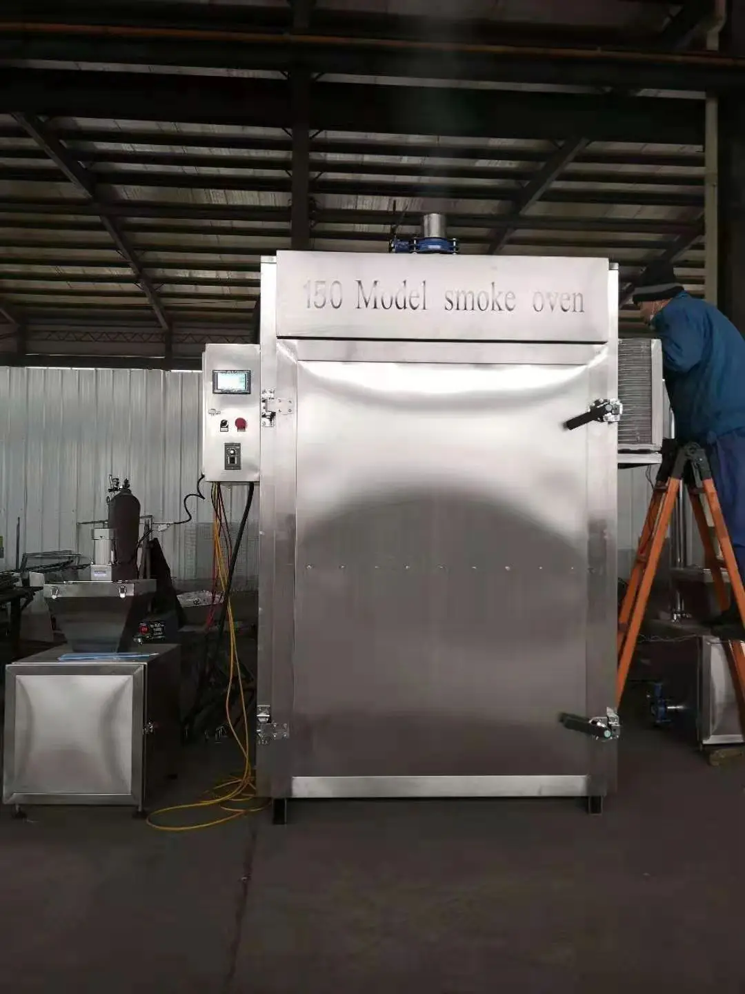 Stainless steel smoker chicken equipment meat fish smoking and drying machine food smoked sausage smoking oven