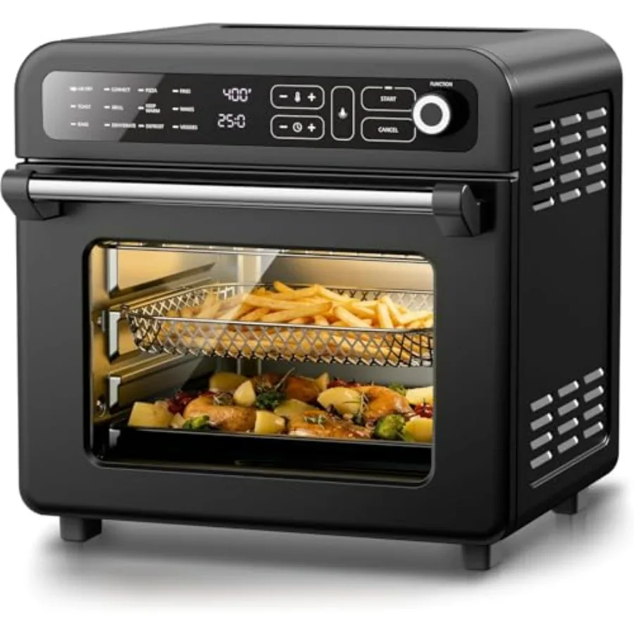 Horno Tostador y Freidora de Aire 18QT, 12 en 1, Horno Freidora de Aire de Convección Grande con Control de Temperatura 70450, Temporizador de 60 Minutos, Función de Horneado