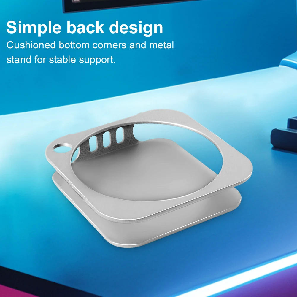 

Metal Stand for Mac Mini M4/M4 Pro Metal Mount Ventilation Heat Dissipation Cooling Bracket Base Holder Desktop Base Holder